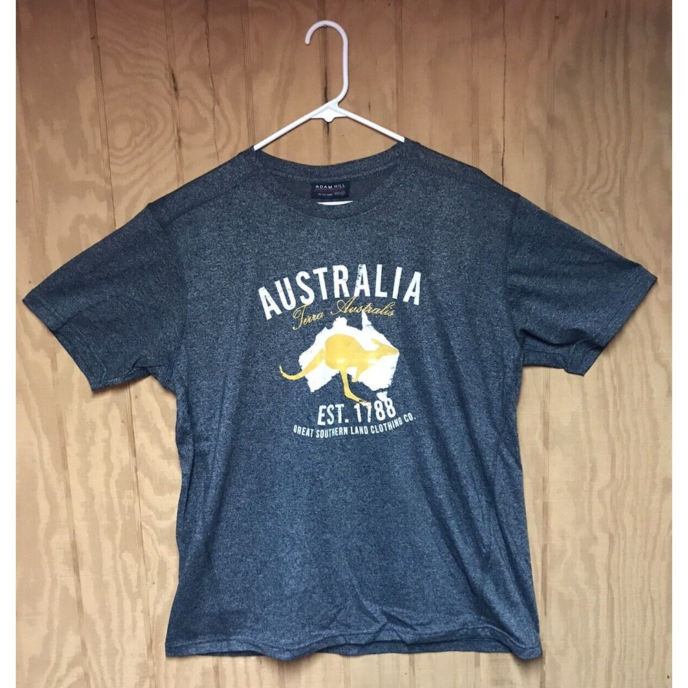 AUSTRALIA - TERRA AUSTRALIS - ADAM HILL - T-SHIRT - XXL - GRAY NEW